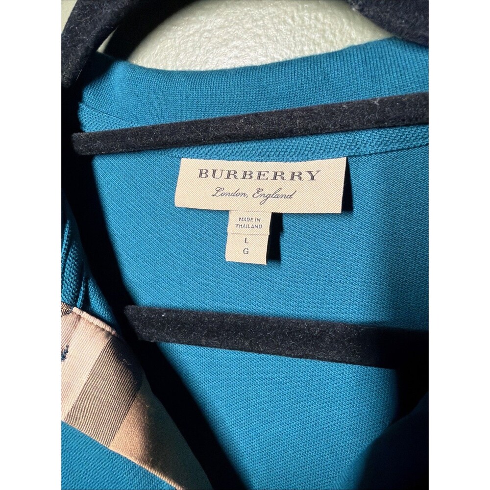 Burberry Men’s Team Short Sleeve Polo Shirt Collared Button Knit - L - Picture 3 of 4